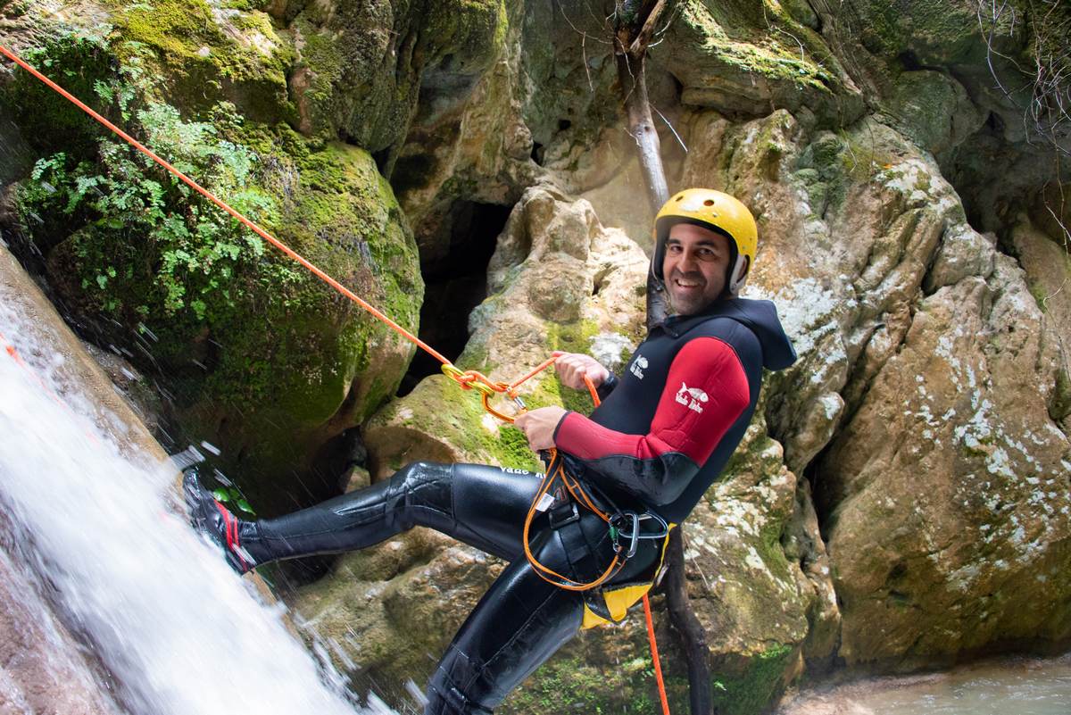 Canyoning Neda Waterfalls
