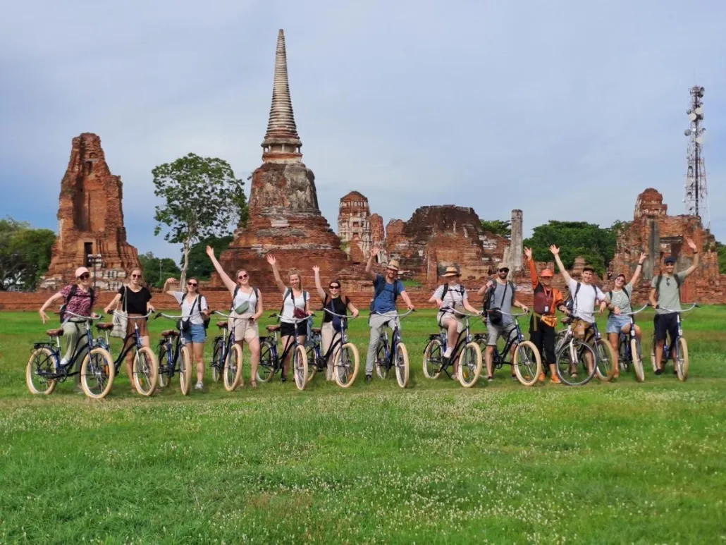 Ayutthaya City Culture - bike ride through the historical park