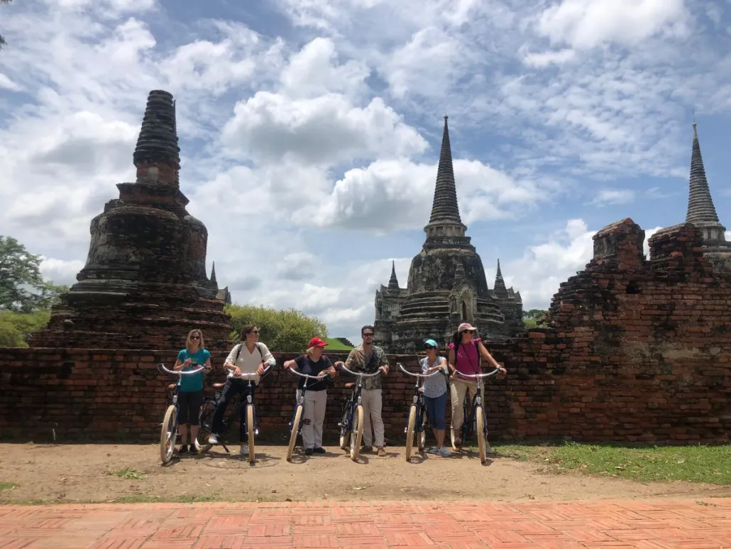 Ayutthaya City Culture - bike ride through the historical park