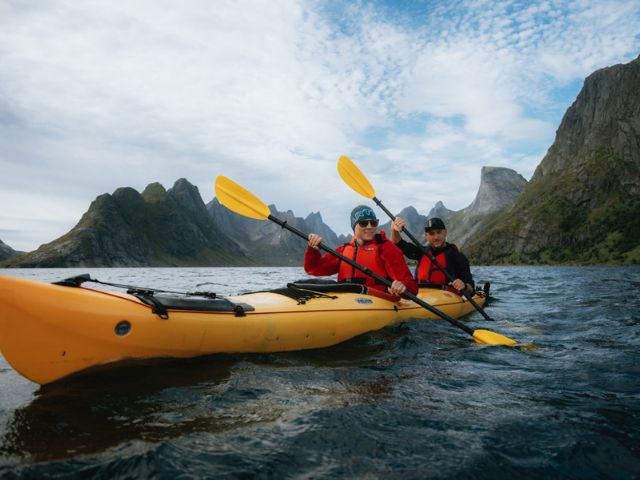 Explore Reinefjord by kayak | Lofoten