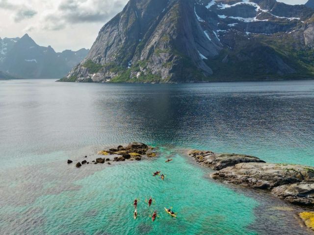 Explore Reinefjord by kayak | Lofoten